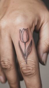 Tulip tattoo meaning - Tulip tattoos For females - Tulip tattoos small - Tulip tattoo Designs - Tulip tattoo black and white - Tulip tattoo male