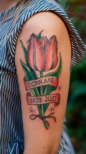 Tulip tattoo meaning - Tulip tattoos For females - Tulip tattoos small - Tulip tattoo Designs - Tulip tattoo black and white - Tulip tattoo male