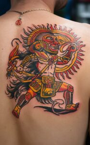 Aztec god tattoo small - Aztec god tattoo meanings - Aztec god tattoo ideas - aztec god of death tattoo - Aztec god tattoo sleeve - aztec sun god tattoo meaning