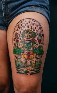 Aztec god tattoo small - Aztec god tattoo meanings - Aztec god tattoo ideas - aztec god of death tattoo - Aztec god tattoo sleeve - aztec sun god tattoo meaning