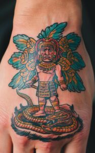 Aztec god tattoo small - Aztec god tattoo meanings - Aztec god tattoo ideas - aztec god of death tattoo - Aztec god tattoo sleeve - aztec sun god tattoo meaning