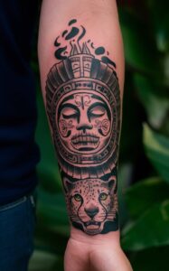 Aztec god tattoo small - Aztec god tattoo meanings - Aztec god tattoo ideas - aztec god of death tattoo - Aztec god tattoo sleeve - aztec sun god tattoo meaning