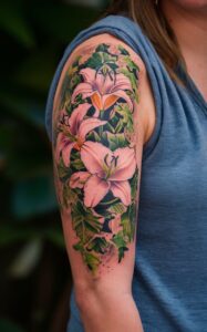 Flower cover up tattoo on arm - Flower cover up tattoo small - Flower cover up tattoo female - Rose flower cover up tattoo - Flower cover up tattoo on Shoulder - Lotus flower cover up tattoo