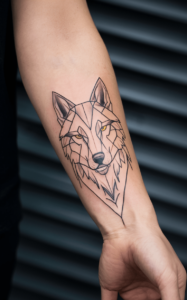 Geometric wolf tattoo meaning - Geometric wolf Tattoo Forearm - Geometric wolf tattoo small - Geometric wolf tattoo ideas - Geometric wolf tattoo Men - Geometric wolf tattoo chest