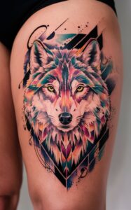 Geometric wolf tattoo meaning - Geometric wolf Tattoo Forearm - Geometric wolf tattoo small - Geometric wolf tattoo ideas - Geometric wolf tattoo Men - Geometric wolf tattoo chest