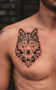 Geometric wolf tattoo meaning - Geometric wolf Tattoo Forearm - Geometric wolf tattoo small - Geometric wolf tattoo ideas - Geometric wolf tattoo Men - Geometric wolf tattoo chest