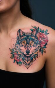 Geometric wolf tattoo meaning - Geometric wolf Tattoo Forearm - Geometric wolf tattoo small - Geometric wolf tattoo ideas - Geometric wolf tattoo Men - Geometric wolf tattoo chest