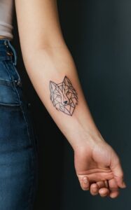 Geometric wolf tattoo meaning - Geometric wolf Tattoo Forearm - Geometric wolf tattoo small - Geometric wolf tattoo ideas - Geometric wolf tattoo Men - Geometric wolf tattoo chest