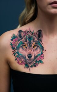 Geometric wolf tattoo meaning - Geometric wolf Tattoo Forearm - Geometric wolf tattoo small - Geometric wolf tattoo ideas - Geometric wolf tattoo Men - Geometric wolf tattoo chest