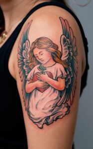 Holy angel guardian angel tattoo small - Holy angel guardian angel tattoo meaning - Holy angel guardian angel tattoo female - Tattoo guardian angel designs - Holy angel guardian angel tattoo forearm - Guardian angel tattoo for female