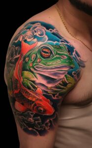 Japanese frog tattoo meaning - Japanese frog tattoo black and white - Japanese frog tattoo small - Samurai frog tattoo - Japanese frog tattoo smoking - Japanese frog tattoo sleeve