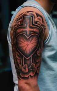 sacred heart tattoo meaning - Sacred heart tattoo designs - Sacred heart tattoo female - sacred heart tattoo small - sacred heart tattoo studio - sacred heart tattoo on hand