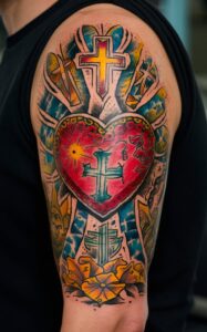 sacred heart tattoo meaning - Sacred heart tattoo designs - Sacred heart tattoo female - sacred heart tattoo small - sacred heart tattoo studio - sacred heart tattoo on hand