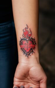 sacred heart tattoo meaning - Sacred heart tattoo designs - Sacred heart tattoo female - sacred heart tattoo small - sacred heart tattoo studio - sacred heart tattoo on hand