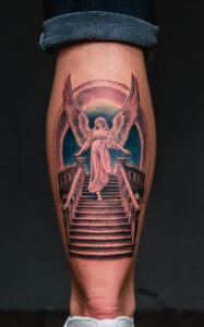 Stairway to heaven tattoo small - Stairway to heaven tattoo half sleeve- Stairway to heaven tattoo meaning - Stairway to heaven tattoo female - Stairway to heaven tattoo Forearm - Stairway to heaven tattoo inner Arm