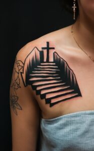 Stairway to heaven tattoo small - Stairway to heaven tattoo half sleeve- Stairway to heaven tattoo meaning - Stairway to heaven tattoo female - Stairway to heaven tattoo Forearm - Stairway to heaven tattoo inner Arm