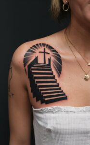 Stairway to heaven tattoo small - Stairway to heaven tattoo half sleeve- Stairway to heaven tattoo meaning - Stairway to heaven tattoo female - Stairway to heaven tattoo Forearm - Stairway to heaven tattoo inner Arm