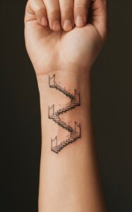 Stairway to heaven tattoo small - Stairway to heaven tattoo half sleeve- Stairway to heaven tattoo meaning - Stairway to heaven tattoo female - Stairway to heaven tattoo Forearm - Stairway to heaven tattoo inner Arm