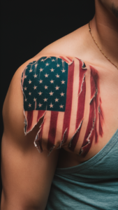 American flag shoulder tattoos men American flag shoulder tattoos male American flag tattoo black and white American flag shoulder tattoos for guys American flag shoulder tattoos meaning American flag tattoos