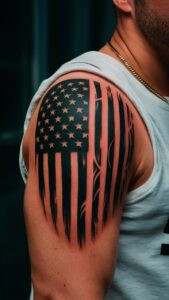 American flag shoulder tattoos men American flag shoulder tattoos male American flag tattoo black and white American flag shoulder tattoos for guys American flag shoulder tattoos meaning American flag tattoos