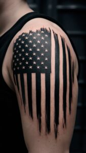 American flag shoulder tattoos men American flag shoulder tattoos male American flag tattoo black and white American flag shoulder tattoos for guys American flag shoulder tattoos meaning American flag tattoos