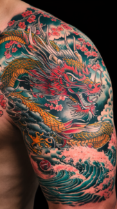 Dragon shoulder tattoos men Dragon shoulder tattoo Female Dragon shoulder tattoos meaning Dragon shoulder tattoos male Small dragon shoulder tattoo male Dragon Tattoo Shoulder to Chest