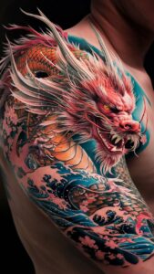 Dragon shoulder tattoos men Dragon shoulder tattoo Female Dragon shoulder tattoos meaning Dragon shoulder tattoos male Small dragon shoulder tattoo male Dragon Tattoo Shoulder to Chest