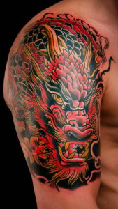 Dragon shoulder tattoos men Dragon shoulder tattoo Female Dragon shoulder tattoos meaning Dragon shoulder tattoos male Small dragon shoulder tattoo male Dragon Tattoo Shoulder to Chest