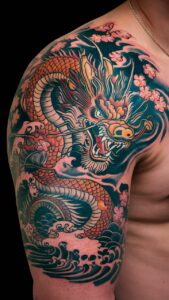 Dragon shoulder tattoos men Dragon shoulder tattoo Female Dragon shoulder tattoos meaning Dragon shoulder tattoos male Small dragon shoulder tattoo male Dragon Tattoo Shoulder to Chest