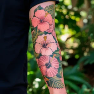 Hibiscus Flower Tattoos 11