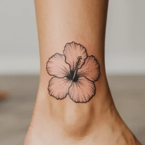 Hibiscus Flower Tattoos 12