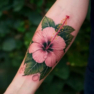 Hibiscus Flower Tattoos 15