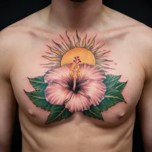 Hibiscus Flower Tattoos 18