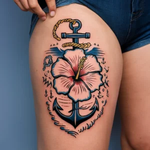 Hibiscus Flower Tattoos 19