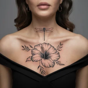 Hibiscus Flower Tattoos 20