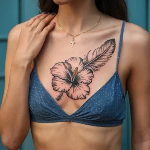 Hibiscus Flower Tattoos 22