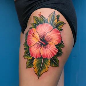 Hibiscus Flower Tattoos 25