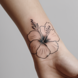 Hibiscus Flower Tattoos 4