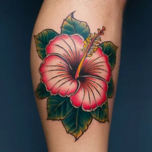 Hibiscus Flower Tattoos 5