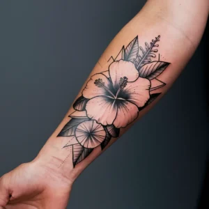 Hibiscus Flower Tattoos 6