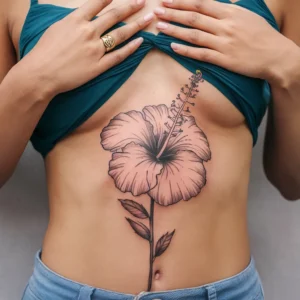 Hibiscus Flower Tattoos 9