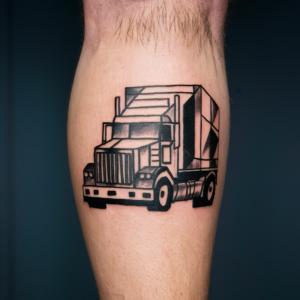 Truck tattoos for guys - Truck tattoo simple - Truck tattoos for females - Truck tattoos ideas - Pickup truck tattoos - Truck tattoos with meaning