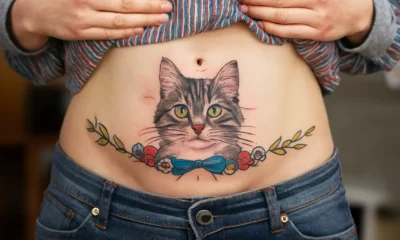 Belly button cat tattoo meaning - Belly button cat tattoo men - Belly button cat tattoo female - Belly button cat tattoo male - Belly button cat tattoo ideas - cat belly button Tattoo - Cat tattoo belly button - Belly button cat tattoo forearm