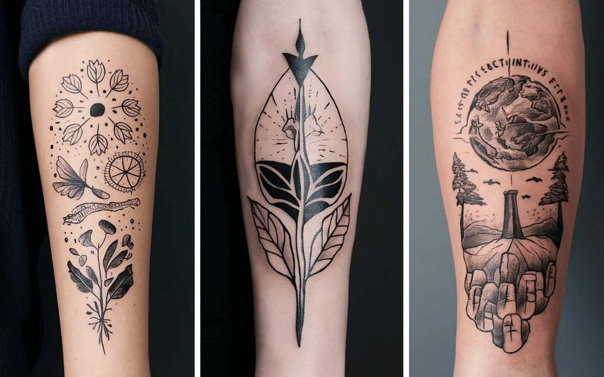 nature and environmental tattoos