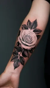 Black and white flower Tattoos for females Black and white flower tattoos small Black and white flower tattoos simple Black and white Flower Tattoos for guys Black and white flower tattoo with pop of color Black and white flower tattoos on hand