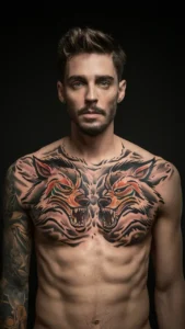 The power of werewolf chest tattoos male The power of werewolf chest tattoos for guys The power of werewolf chest tattoos small The power of werewolf chest tattoos meaning Wolf chest tattoo Male Wolf tattoo on chest meaning