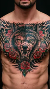 The power of werewolf chest tattoos male The power of werewolf chest tattoos for guys The power of werewolf chest tattoos small The power of werewolf chest tattoos meaning Wolf chest tattoo Male Wolf tattoo on chest meaning