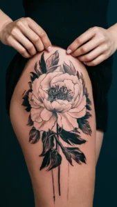 Black and white flower Tattoos for females Black and white flower tattoos small Black and white flower tattoos simple Black and white Flower Tattoos for guys Black and white flower tattoo with pop of color Black and white flower tattoos on hand