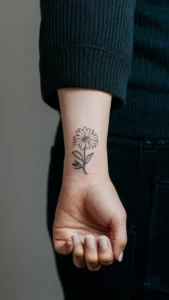 Black and white flower Tattoos for females Black and white flower tattoos small Black and white flower tattoos simple Black and white Flower Tattoos for guys Black and white flower tattoo with pop of color Black and white flower tattoos on hand