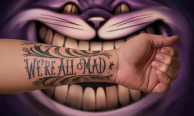 we're all mad here tattoo meaning - We're all Mad here tattoo female - we're all mad here tattoo small - we're all mad here temporary tattoo - we're all mad here cheshire cat - we're all mad here drawing